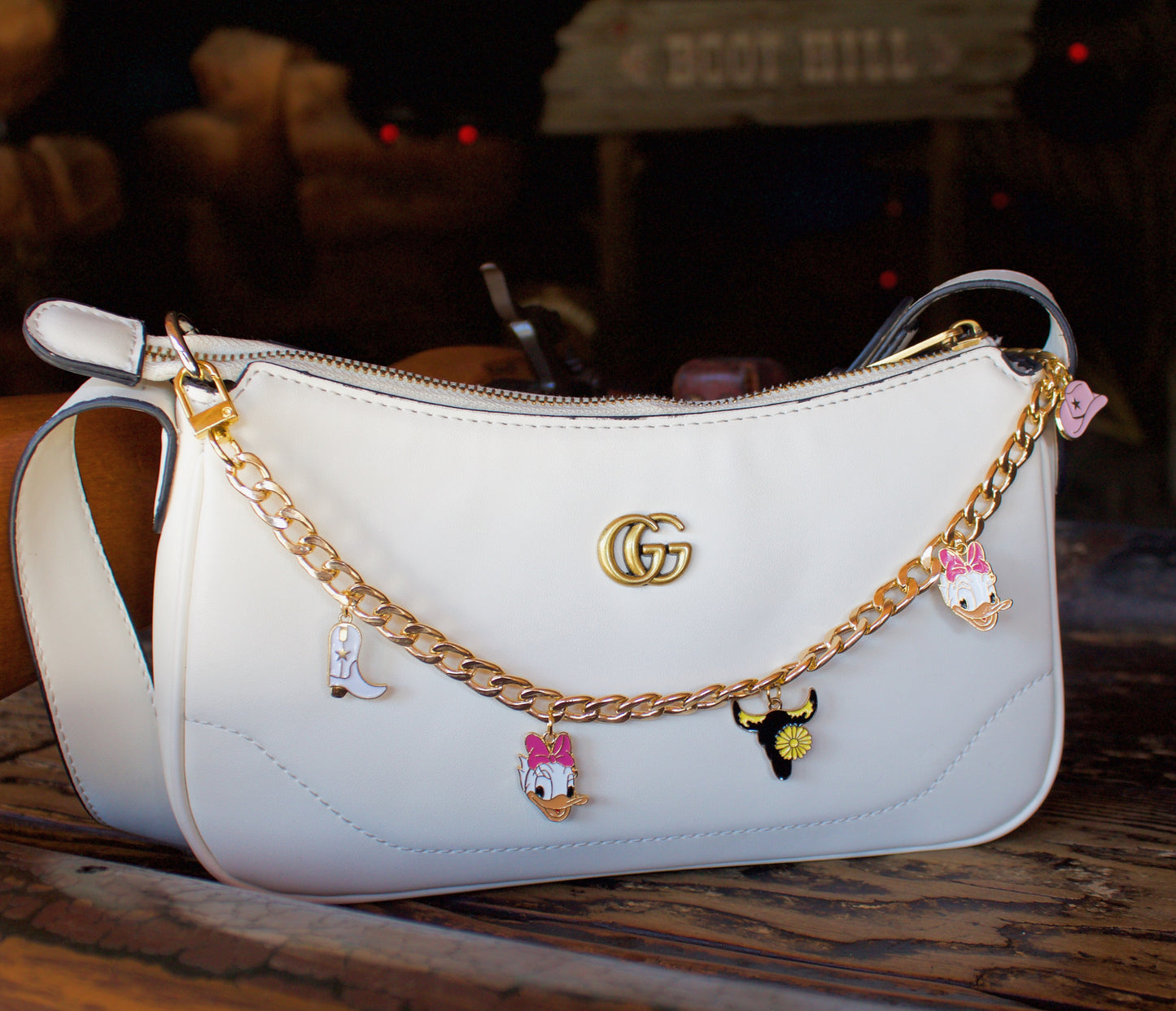 Duck Cow Girl Bag Charm