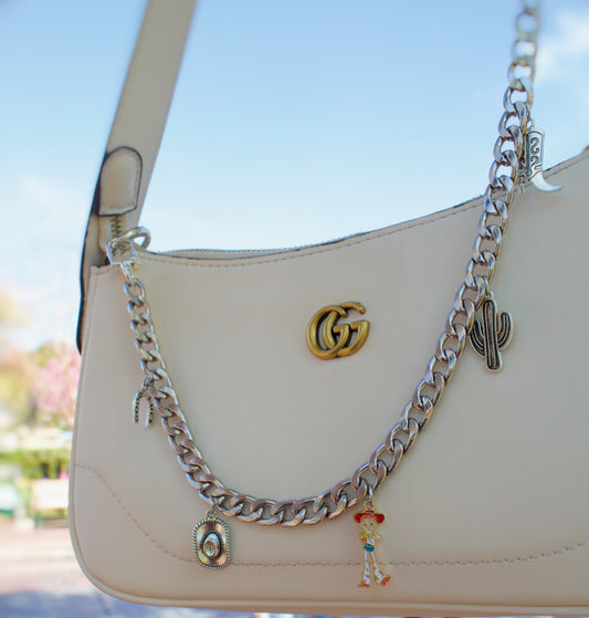 cowgirl bag charm