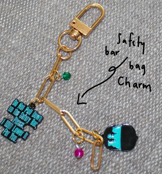 Safety Bar Bag Charm